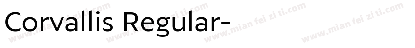 Corvallis Regular字体转换